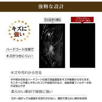 覗き見防止 プライバシー フィルター レッツノート SR / QR シリーズ CF-SR3 SR4 SC6 / CF-QR4  互換品 のぞき見防止フィルター 直貼り式 メディアカバーマーケット