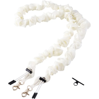 スマホストラップ シュシュ風デザイン 軽量 ショルダー 首掛け 長さ調整可 ストラップホルダーシート付 エレコム