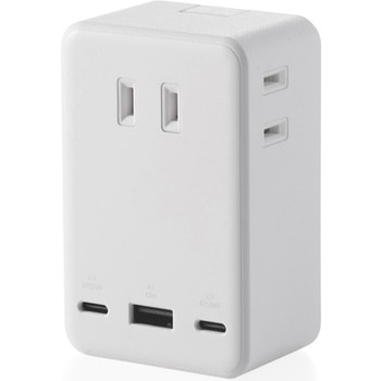 電源タップ コンセント×3 USB Type-C×2 USB-A×1 ポート付き 67W PD対応 MacBook WindowsPC スマホ対応 エレコム