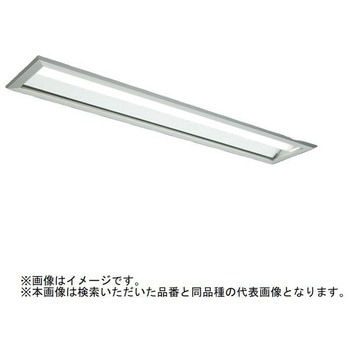 LEDライトユニット形ベースライト Myシリーズ 40形 埋込形 220幅 ステンレス枠 透明ガラス クリーンルーム清浄度クラス6対応 グレアカット[ABタイプ] 一般タイプ 【受注生産品】 三菱電機