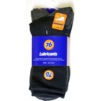 76ハイパークッションパイルソックス 先丸 3P レギュラー丈 76(ナナロク)