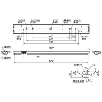 LEDライトユニット形ベースライト Myシリーズ 人感センサ付器具 40形 直付形 逆富士タイプ 150幅 リニューアルサイズ 集光(省電力)タイプ 【受注生産品】 - 三菱電機