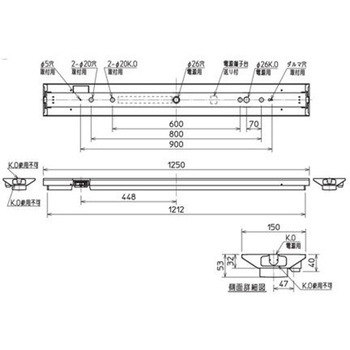 LEDライトユニット形ベースライト Myシリーズ 人感センサ付器具(中天井用) 40形 直付形 逆富士タイプ 150幅 リニューアルサイズ グレアカット[AB](省電力)タイプ 【受注生産品】 三菱電機
