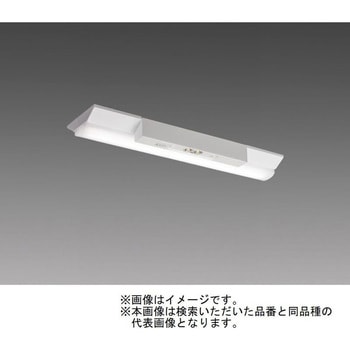 LEDライトユニット形ベースライト Myシリーズ  非常用照明器具 電池内蔵形 直付形 逆富士タイプ 150幅 20形 三菱電機