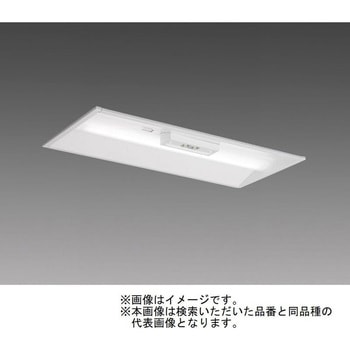 LEDライトユニット形ベースライト Myシリーズ  非常用照明器具 電池内蔵形 埋込形 300幅 20形 【受注生産品】 三菱電機