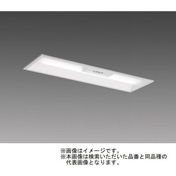 LEDライトユニット形ベースライト Myシリーズ  非常用照明器具 電池内蔵形 直付形 190幅 20形 【受注生産品】 三菱電機