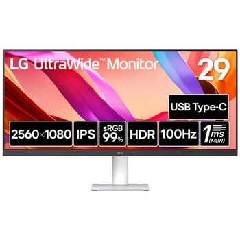 29インチ ウルトラワイド液晶ディスプレイ(2560x1080/IPS/アンチグレア/HDMI/DP/Type-C/スピーカー/3年保証) LG
