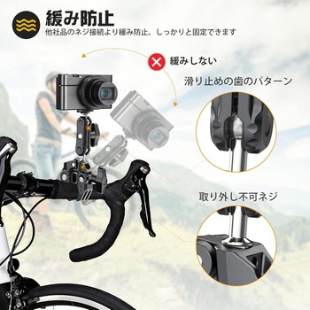 Ulanzi スーパークランプ ボールヘッドアーム 緩み防止 蟹バサミクランプ マジックアーム 360度回転 1/4インチネジ / デスク  バイク  プロジェクター ウェブカメラに対応 - Ulanzi