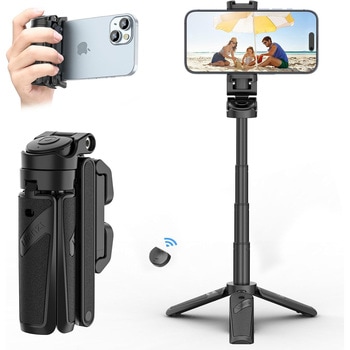 Ulanzi 自撮り棒 多機能スマホグリップ 三脚 4段階伸縮 折りたたみ式 スマートフォンホルダー Ulanzi
