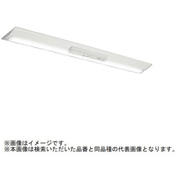 LEDライトユニット形ベースライト Myシリーズ 非常用照明器具 電池内蔵形 40形 直付形 逆富士タイプ 230幅 グレアカット[AB](一般)タイプ 【受注生産品】 三菱電機