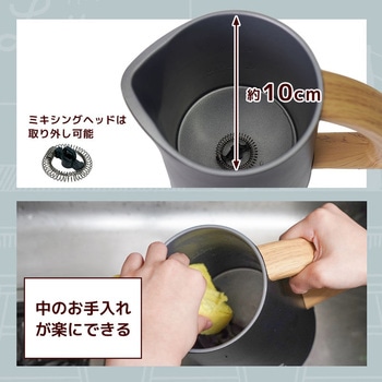 500mlミルクフロッサー「ラテハグ」 - サンコー