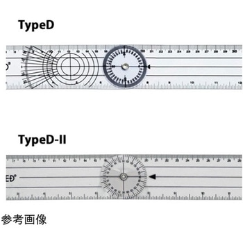 TAKUMED プラスチック 角度計 ゴニオメーター Type D-II 1ケース 30個入 TAKUMED