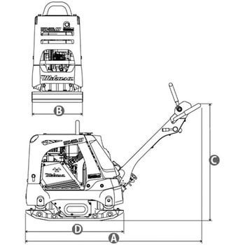 MVH-308DSC-PAS バイブロコンパクター 1台 三笠産業 【通販サイト