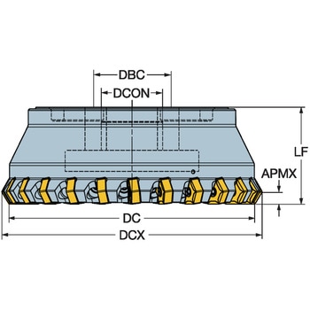 多刃鋳鉄用正面フライスカッター CoroMill(R) S-60 サンドビック