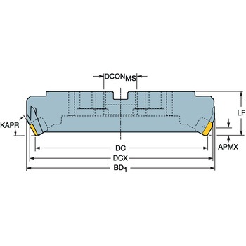 重切削用正面フライスカッター CoroMill(R) 360 サンドビック
