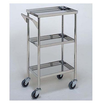 ステンレスワゴン回診車 静音仕様 柏ステンレス工業