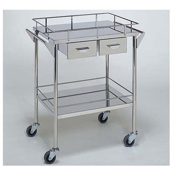 ステンレスワゴン回診車 静音仕様 柏ステンレス工業