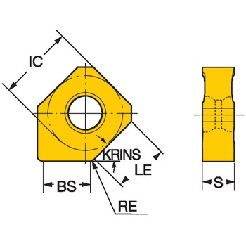 CoroMill(R) 345フライス加工用チップ サンドビック