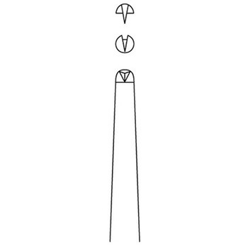 ピンセット 160mm 幅2.8mm YDM