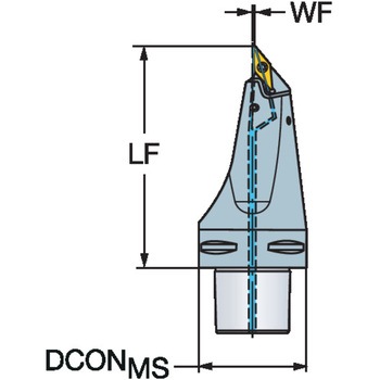 Coromant Capto旋削加工用カッティングユニット 高圧クーラント対応 サンドビック