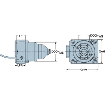 CDI80インターフェース用回転工具ホルダ サンドビック