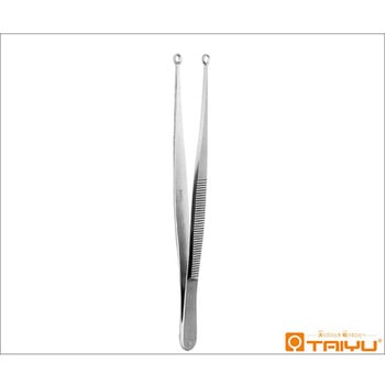 リング状鑷子イボ取り 筋入 併式 ダボ無 径5mm 全長13cm - TAIYU(大祐医科工業)