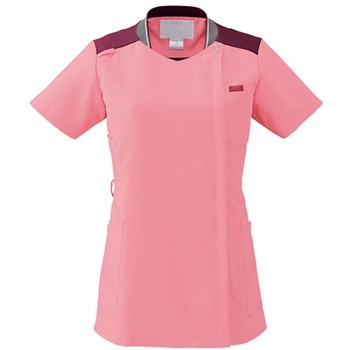 レディースジップスクラブ(R) ピンク×バーガンディ フォーク