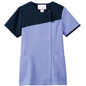 レディスジップスクラブ(R) サックス×ダークネイビー - フォーク