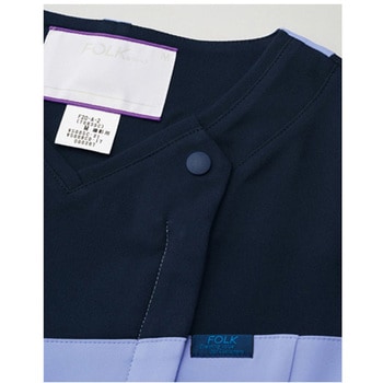 レディスジップスクラブ(R) サックス×ダークネイビー - フォーク