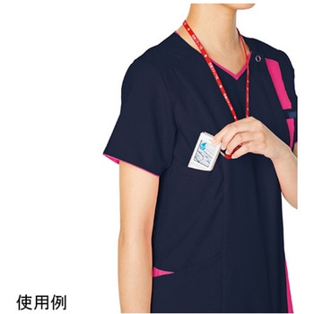 レディスジップスクラブ(R) ダークネイビー×チェリーピンク フォーク