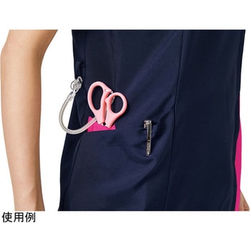 レディスジップスクラブ(R) ダークネイビー×チェリーピンク フォーク