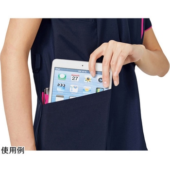 レディスジップスクラブ(R) ダークネイビー×チェリーピンク フォーク