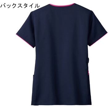 レディスジップスクラブ(R) ダークネイビー×チェリーピンク フォーク