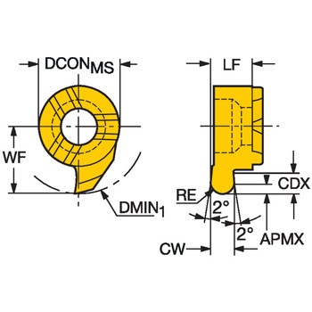 高精度内径工具CoroCut(R)MB フルR加工用超硬ヘッド - サンドビック