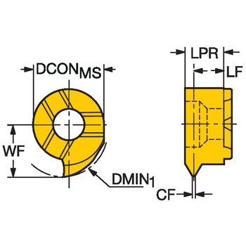 高精度内径工具CoroCut(R) MBねじ切り加工用超硬ヘッド サンドビック
