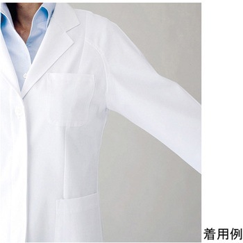 女性ハーフコート ホワイト 2520-1シリーズ - フォーク