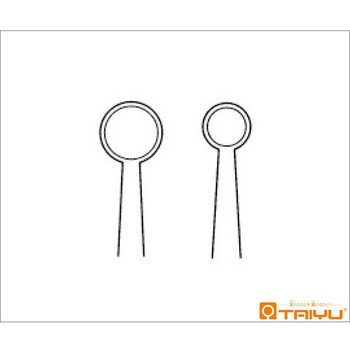 小川トラコーマ鑷子 併式 ダボ付 全長10cm TY-063シリーズ TAIYU(大祐医科工業)