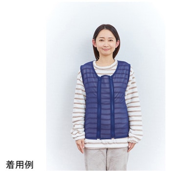 寝姿誘導ビーズクッション ソクガイベスト 紺 龍野コルク工業