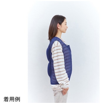 寝姿誘導ビーズクッション ソクガイベスト 紺 龍野コルク工業