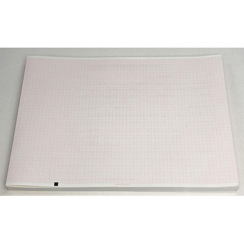 心電図記録紙 幅210mm×長60m/折300mm 折り畳み型・方眼線有 5冊入 ちばら