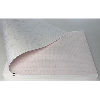 心電図記録紙 幅210mm×長60m/折300mm 折り畳み型・方眼線有 5冊入 CPシリーズ ちばら