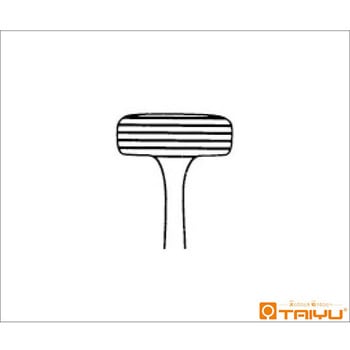 帝切用T字粘膜鉗子 横筋 ハズシ 全長19cm TAIYU(大祐医科工業)