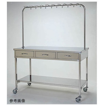 点滴処置台引出付 - 柏ステンレス工業