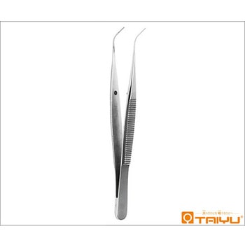 虹彩鑷子 曲 併式 ダボ付 全長10cm TY-062シリーズ TAIYU(大祐医科工業)