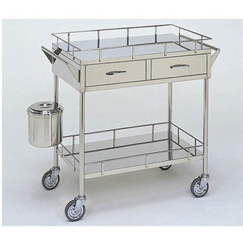 繃帯交換車 枠付き - 柏ステンレス工業