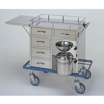 繃帯交換車 枠付き - 柏ステンレス工業