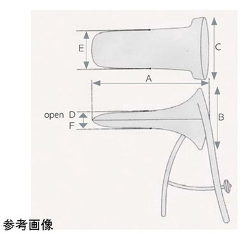 膣鏡 クスコー型 ステンレス E287シリーズ - フリッツメディコ