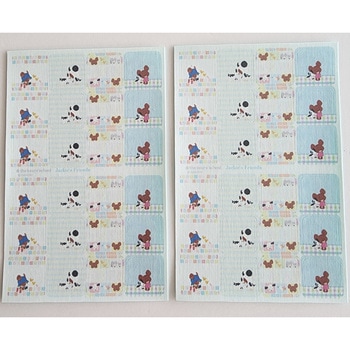 洗濯タグ用おなまえシール48P ジャッキーフレンズ柄 - ゆにねーむ