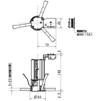ベースダウンライト 一体形 小口径シリーズ Φ55 深枠鏡面コーン 【受注生産品】 三菱電機