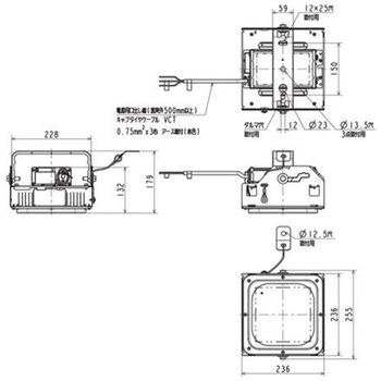 高天井用ベースライト GTシリーズ 一般形 電源一体型 耐油煙・高温(耐塵・防噴流形・軒下用)【受注生産品】 三菱電機